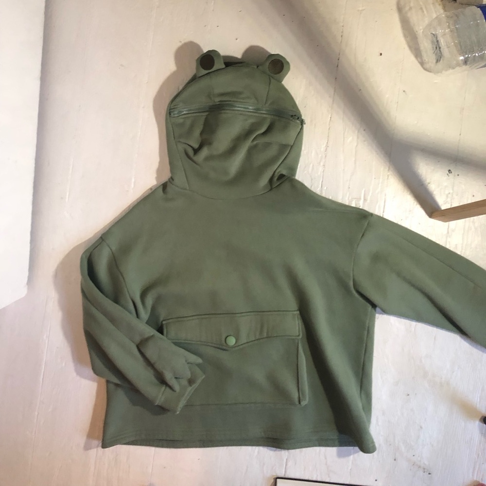 Cottagecore frog hoodie
